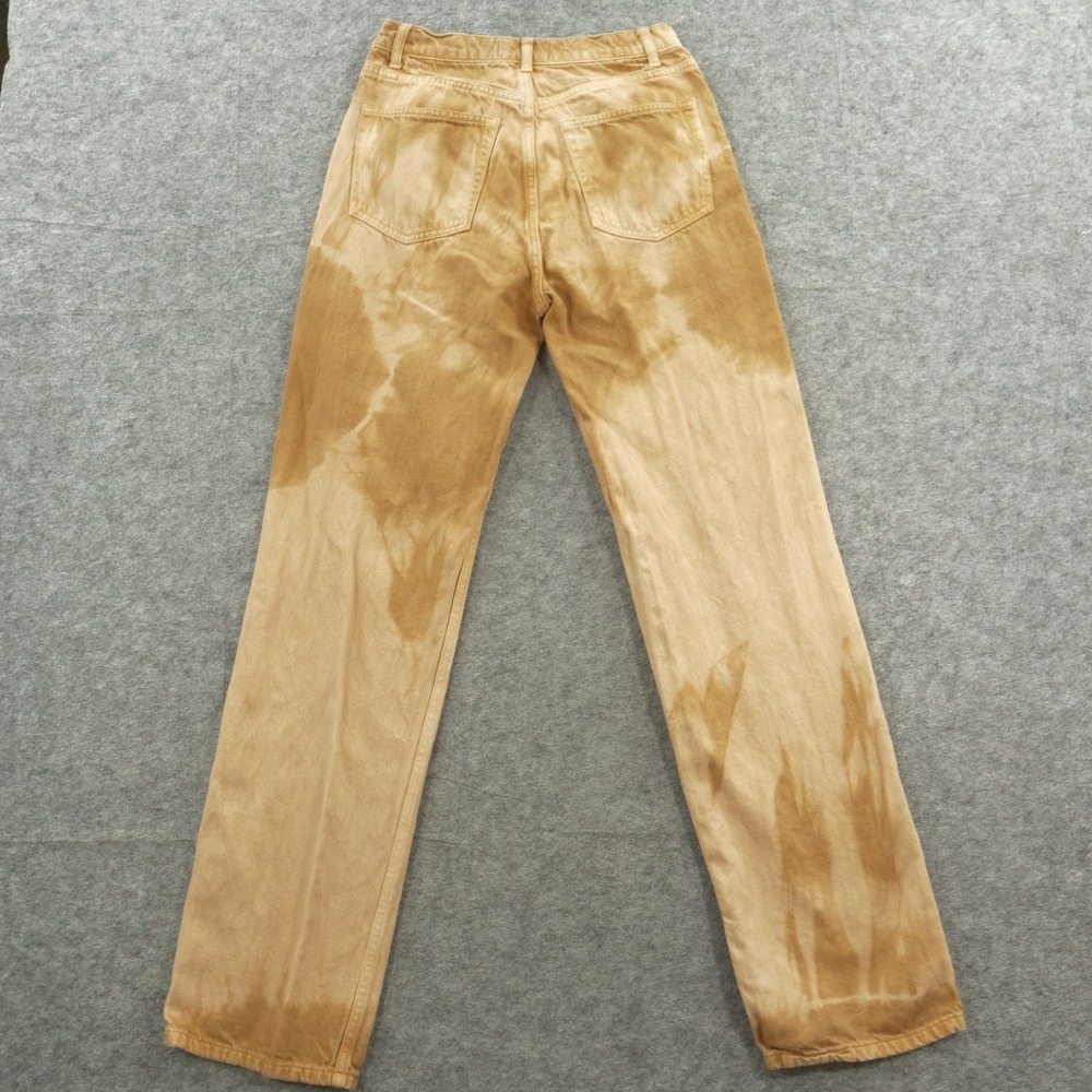 Reformation Jeans Womens 27 Brown Beige Denim Cynthia High Rise Tie Dye - Picture 2 of 12